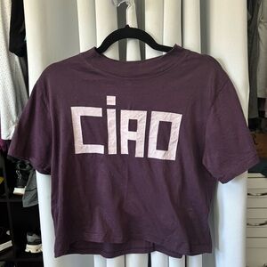 Ciao Purple Graphic Tee - Small